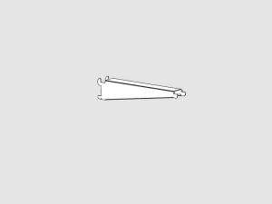 RI9030 – Mensola in acciaio inox AISI 304 per cremagliera per piani ripiani da L= 30 Cm