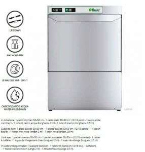 LAPI50T Lavastoviglie cesto quadrato 50×50 cm Trifase