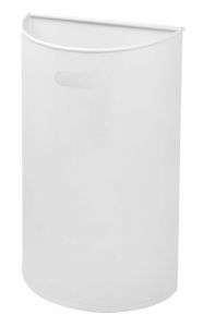 T773043 Gettacarte murale in metallo bianco 40 litri