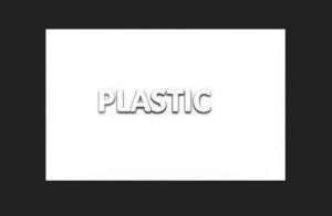 T711111 Etichetta autoadesiva per raccolta PLASTICA con scritta in inglese