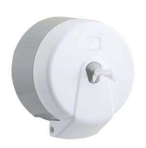 T908006 Distributore carta igienica a estrazione centrale Base in ABS grigio e cover in ABS bianco