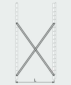 EU77009-10 crocera per scaffale ECO da cm 100