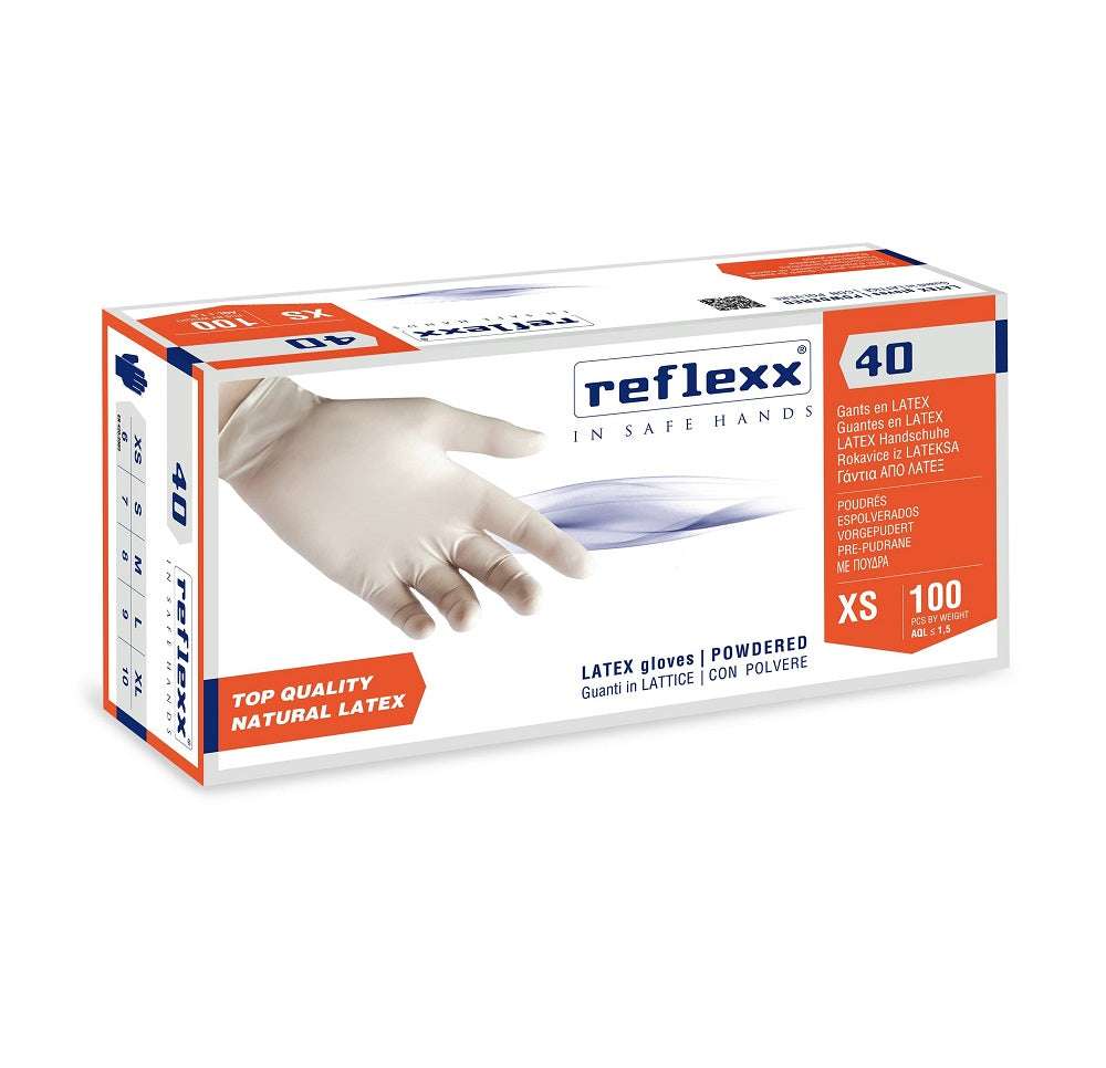 GUANTI LATTICE R40 10X100PZ REFLEXX