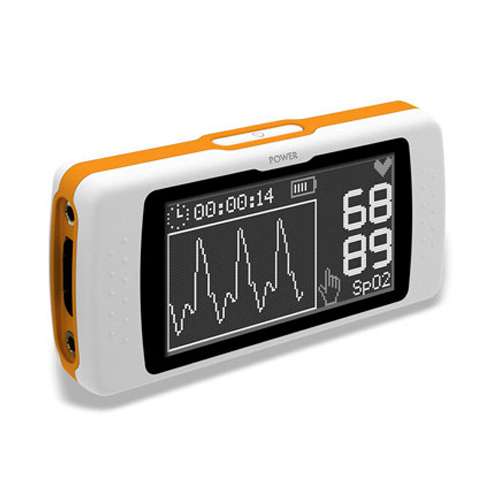 Saturimetro Mir Spirodoc per monitoraggio continuo, test del cammino e connessione USB
