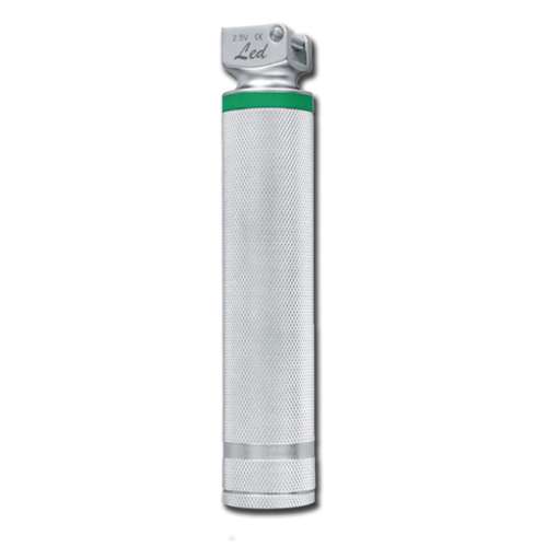 Manico per laringoscopio Gima Green F.O. LED in metallo ricaricabile 2,5 V
