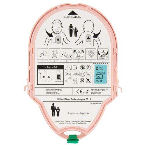 Cartuccia di batteria e piastre originali per Samaritan 350P/500P PAD/PAK pediatriche