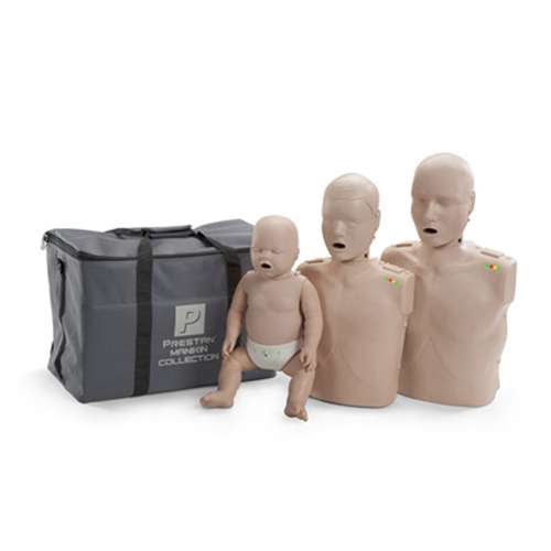 Set 3 manichini da addestramento (BLS/BLS-D) con borsa trasporto