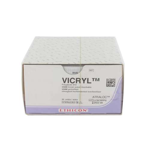 Suture assorbibili Ethicon Vicryl in polyglactin 910 ago 1/2 da 26 mm, USP 0