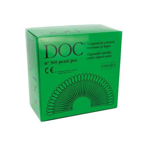 Tampone di cotone in legno sterile