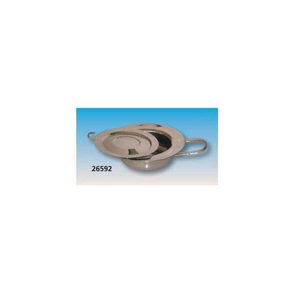 Padella Rotonda con Coperchio in Inox Sterilizzabile