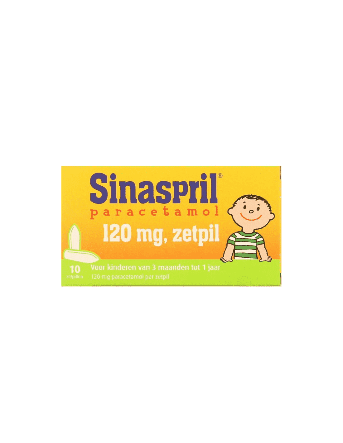 Sinaspril paracetamolo 120 mg 10 supposte