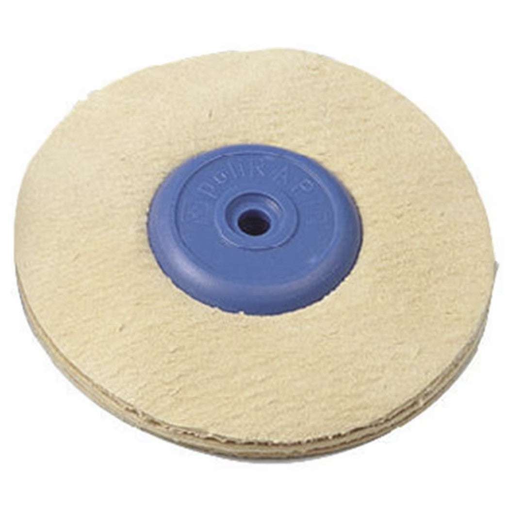 SPAZZOLA CAMOSCIO CENTRO PLASTICA Ø 90 mm POLIRAPID