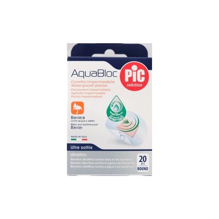 Pic Aquabloc Cerotti Impermeabili Rotondi Diametro 22,5 Mm 20 Pezzi