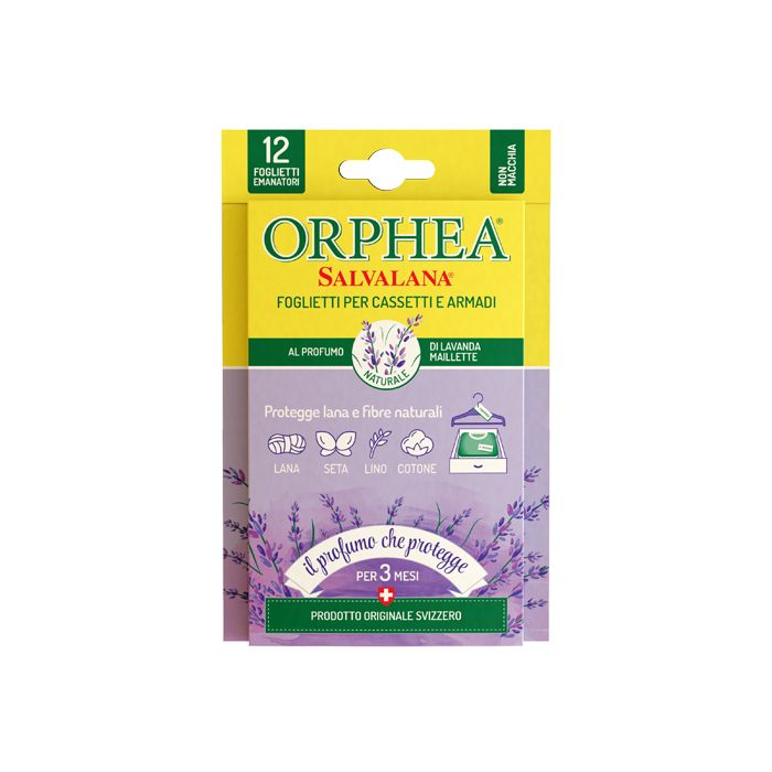 Orphea Salvalana Foglietti Cassetti Armadi Profumo Lavanda Maillette Display 12 Pezzi