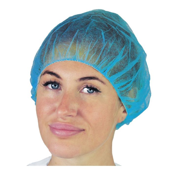 Cuffia Tonda in Tnt Polipropilene Elastico Circolare Diametro 53 cm Codice Colore Azzurro 100 Pezzi