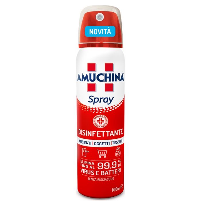 AMUCHINA Spray Disinfettante Ambiente, Oggetti e Tessuti 100 ml