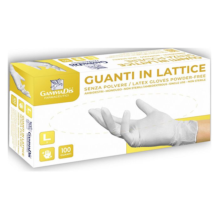 GUANTI LATT S/POL S 100PZ GAMMAD