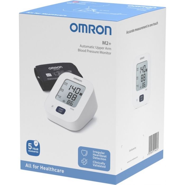 Omron M2+ Sfigmomanometro da Braccio per Misurazione Pressione Digitale