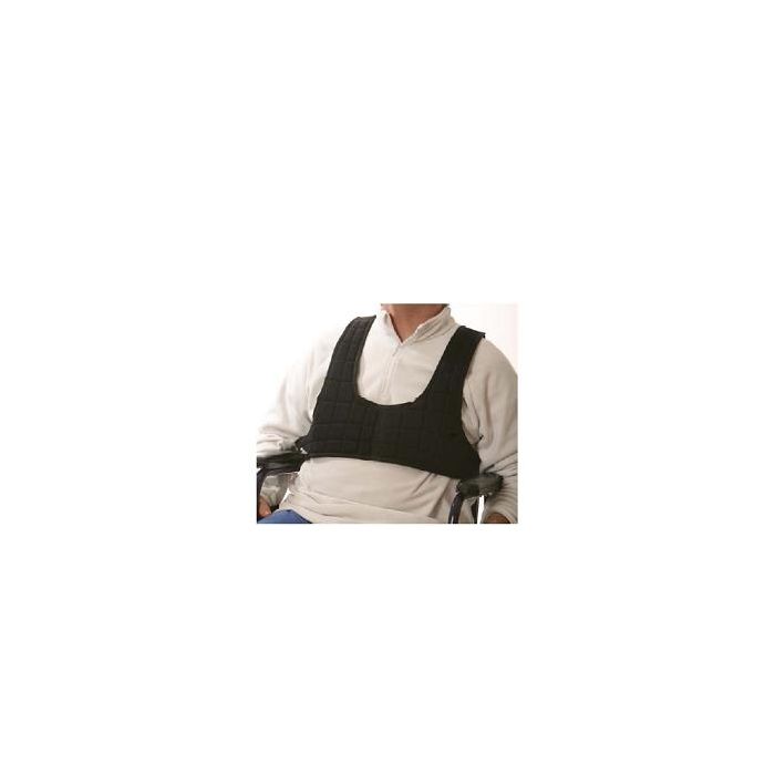 Cintura pettorale per carrozzella modello completo di bretellaggio verticale in cotone 100%. cintura di sostegno e antiscivolamento per pazienti costretti alla carrozzella