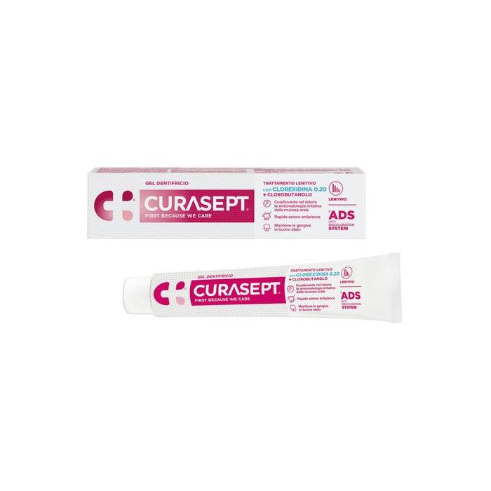 Curasept Ads Trattamento Lenitivo Clorexidina 0,20% Gel Dentifricio 75ml